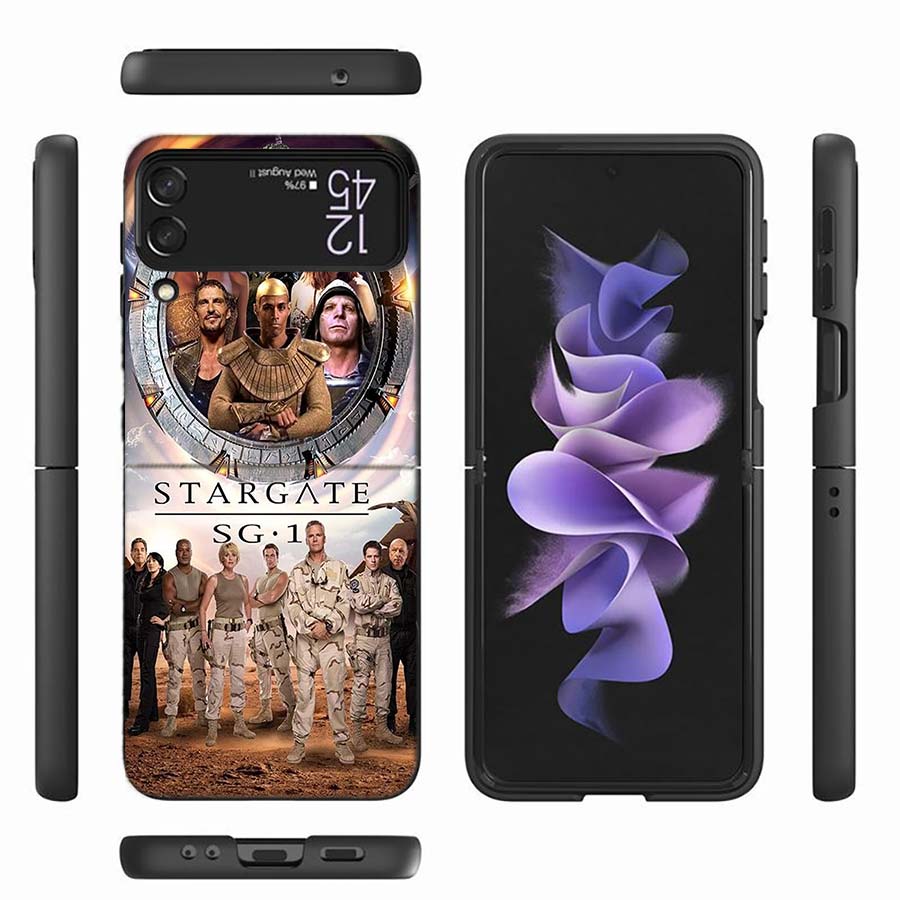 Stargate Atlantis Phone Case For Samsung Z Flip 7 6 Z Flip 5 5G Galaxy Z Flip 3 4 5G Shockproof Hard Cover TPU PC Coque Capa So