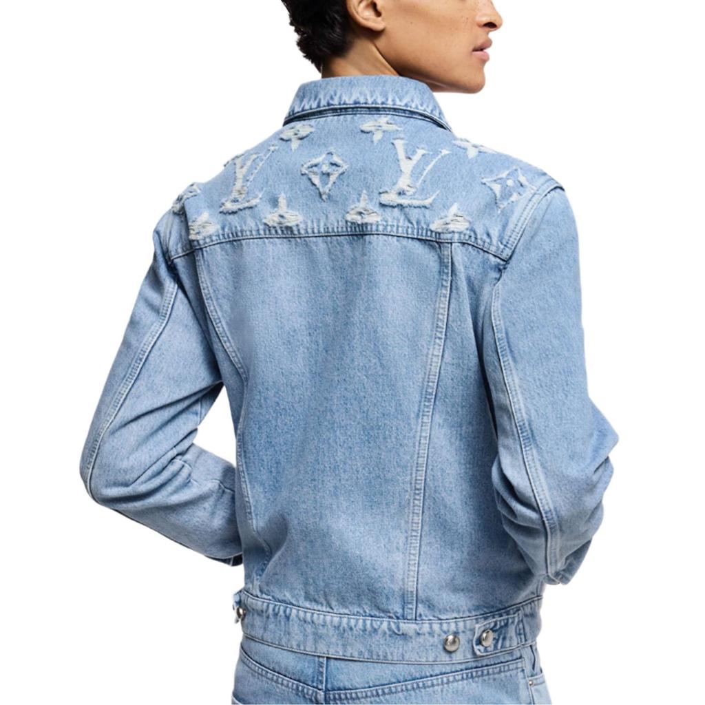 LOUIS VUITTON Denim Trucker Jacket 1AGING