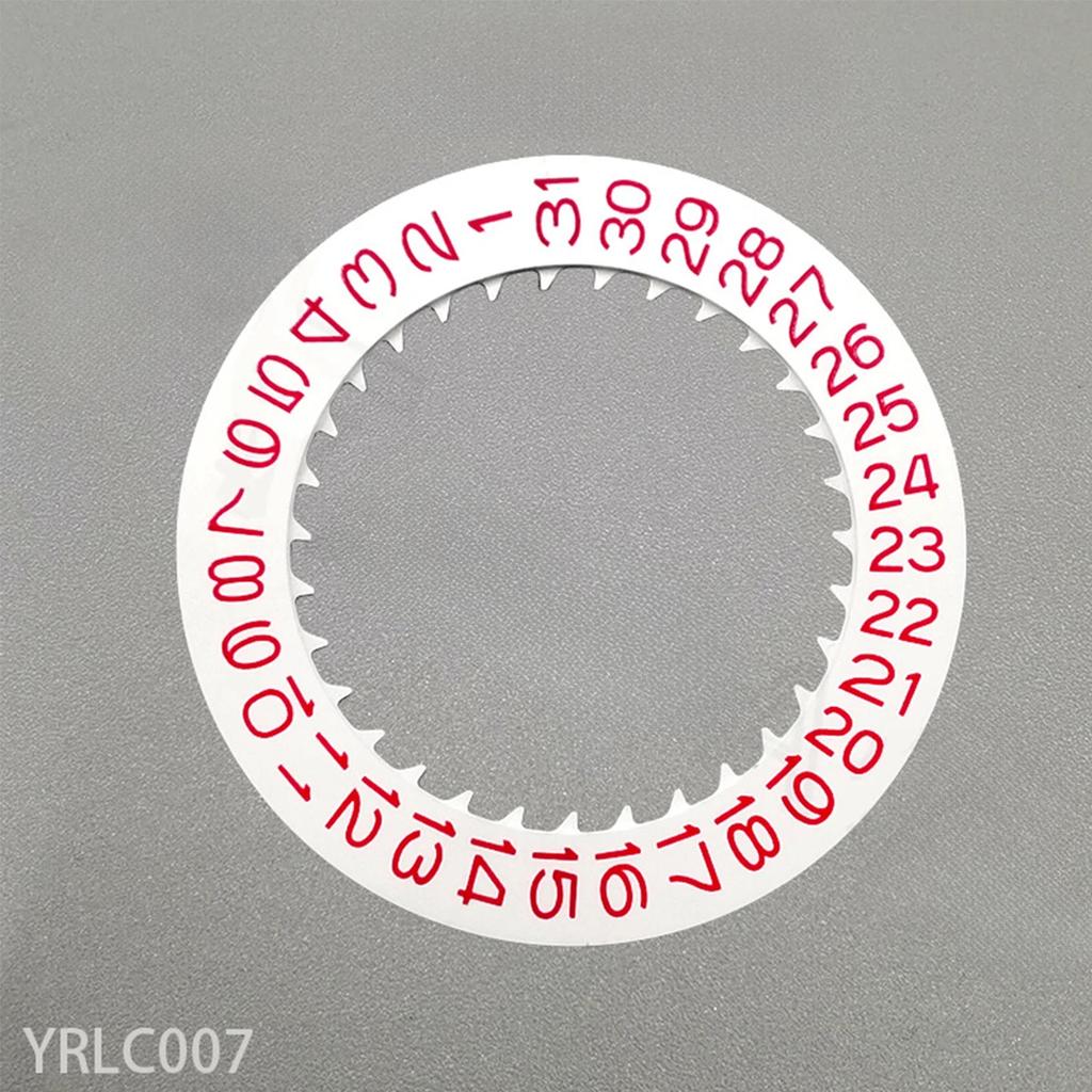 NH35 NH36 Date Dial Fits NH35 NH36 NH34 Movement SKX007 SKX009 Red Blue Black Automatic Mechanical Movt Day Date Dial Wheel