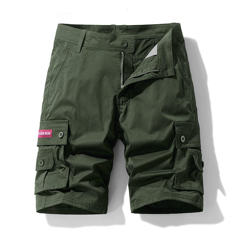 Summer men's versatile multi-pocket tooling shorts thin fashionable casual fashion