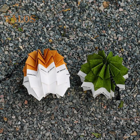 Klosz lampy z szyszki z regulowanym sznurkiem składany wodoodporny klosz do lampy kempingowej na zewnątrz zatrzaskowy wiszący pokrowiec na latarnię dekoracyjna