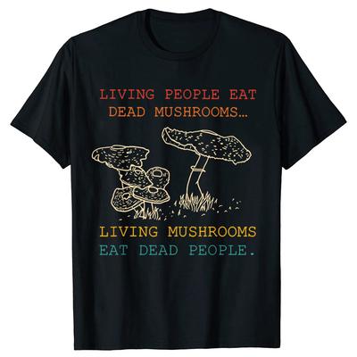 Funny Mushroom Apparel Graphic Tshirts Men Womens Fashion Casual Tshirt 100 Cotton Loose Oversized T Shirt