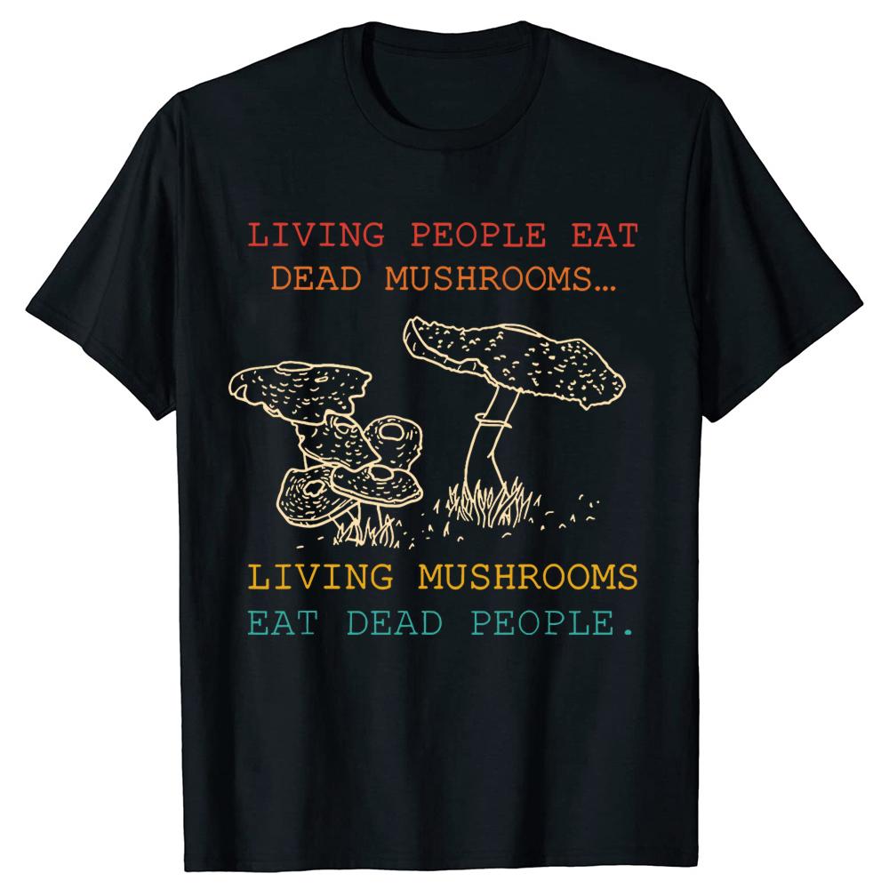 Funny Mushroom Apparel Graphic Tshirts Men Womens Fashion Casual Tshirt 100 Cotton Loose Oversized T Shirt