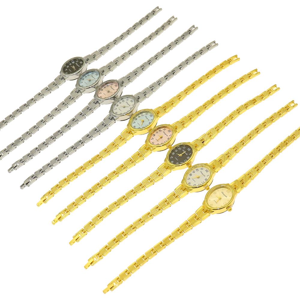 Top Brand Luxury Gold Bracelet Watch Women Fashion Oval Dial Analog Ladies Quartz Wristwatches Elegant Dress Female Clock Gift
