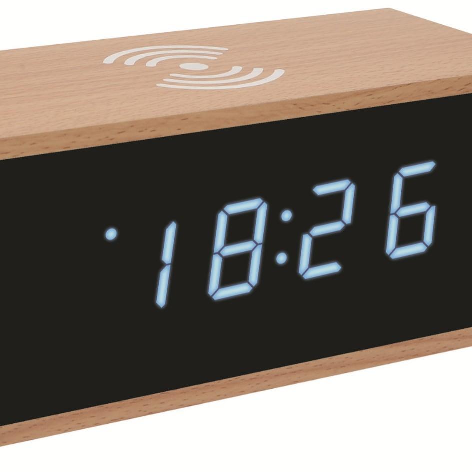 

Bluetooth Аудио Электронные Часы Беспроводная Зарядка Часы Умные Bluetooth Цифровые Часы Креативный Деревянный Динамик Будильник