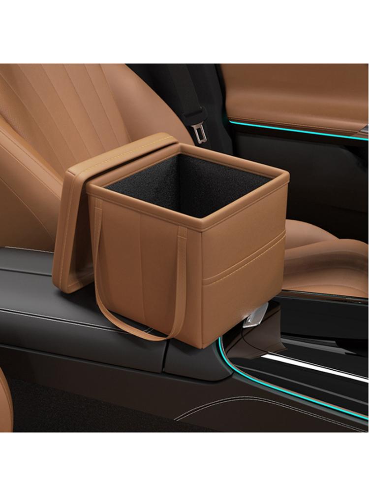 Car Foldable Trash Can Portable Waste Bin Auto Storage Box Garbage Bottle Tools Trunk Organizer Supplies Interior Accessories
