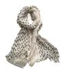 Korean Vintage Military Green Polka Dot Crinkled Scarf Women Lightweight Cotton Linen Shawl Accessory