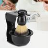 3Pcs Durable Shaving Brush Set Practical Foaming Brush Reusable Shaving Tool  Men Shaving