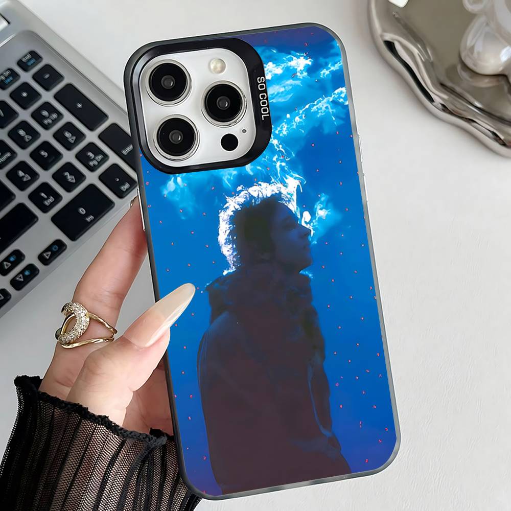 

G-Gustavo Cerati Phone Case For iPhone 16,15,14,13,12,11,Mini,Pro,E,MAX Gray Matte Silicone Black Cover iPhone14