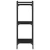 Bookshelf 3 Shelves Black 40 X 30 X 86 Cm Engineered Wood