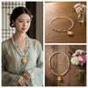 Exquisite Brocade Gourd Necklace High-end Embroidered Neck Pendant  Daily