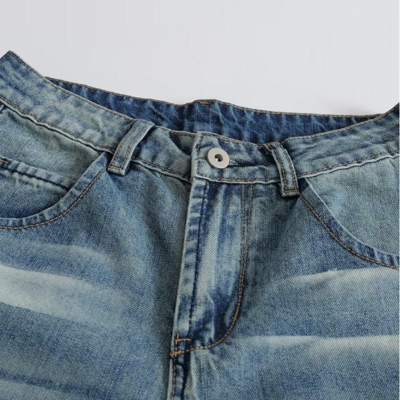 Womens Classic Wide Leg Jeans Fashionable Versatile Denim Pants Micro Stretch Long Trousers