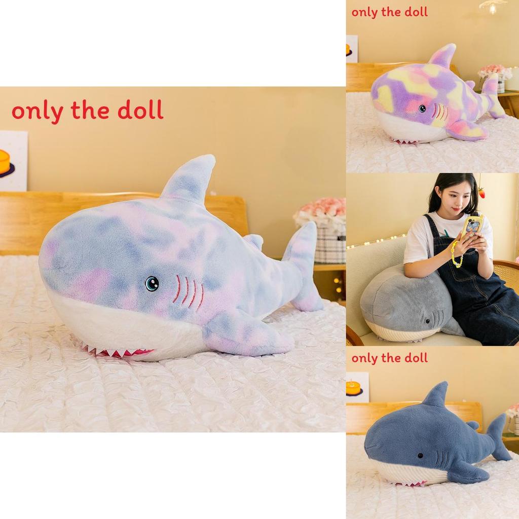 צעצוע כריש קטיפתי עם מילוי כותנה PP לילדים קישוט לחדר ילדים