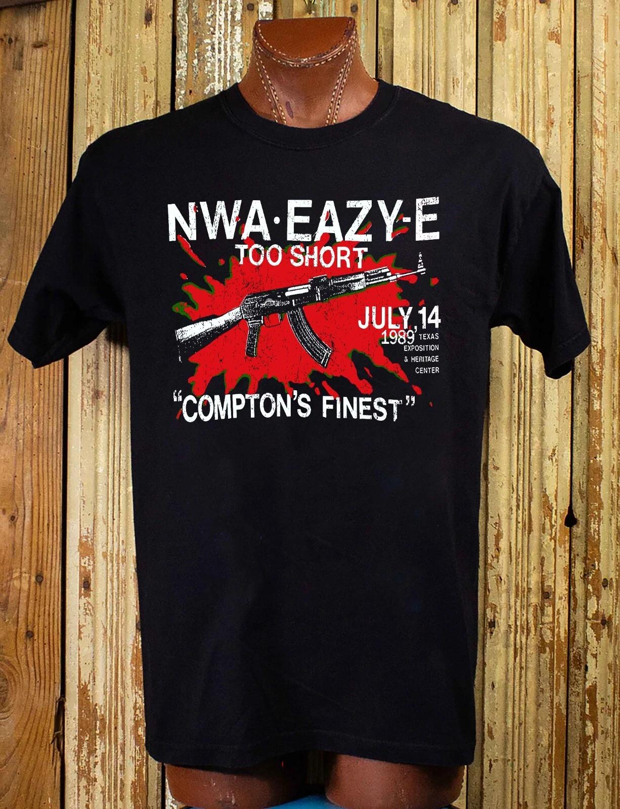 NWA Easy E Too Short 1989 Huston Cotton T -Shirt XL S