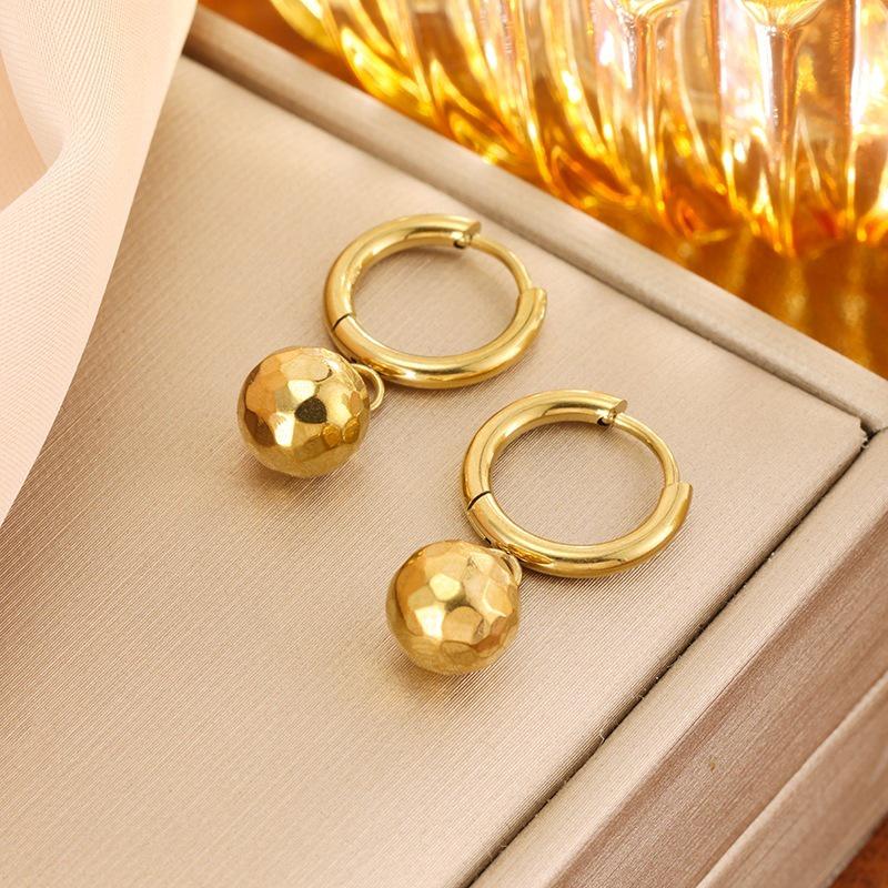 18K Gold Titanium Steel Geometric Ear Cuffs for Women - Non-Fading, Light Luxury Earrings