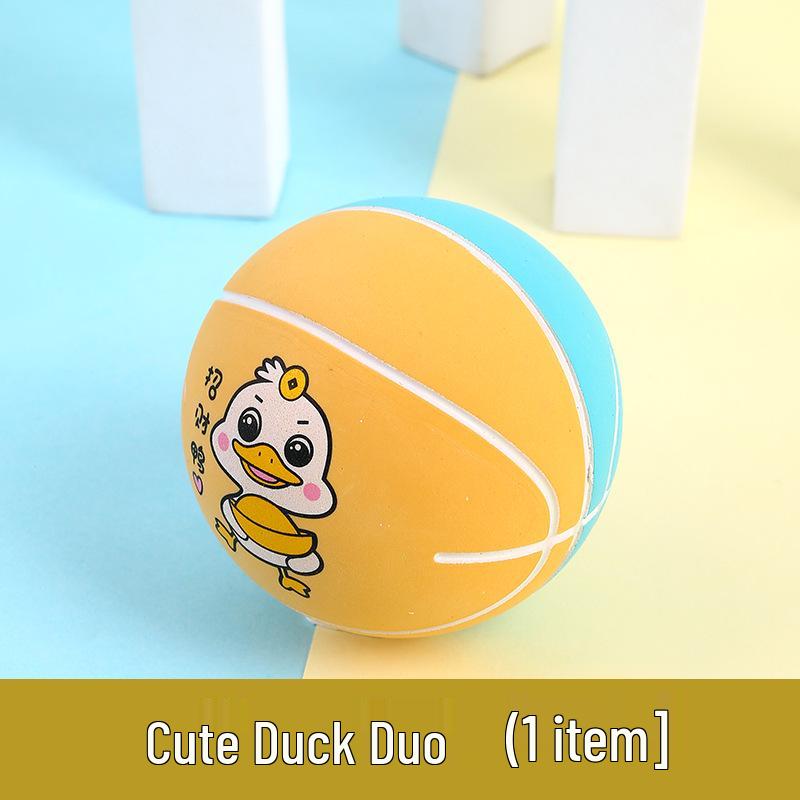 6cm Mini High-Elastic Rubber Ball for Kids - Basketball, Football, Hand Grip, and Pet Training 6cm