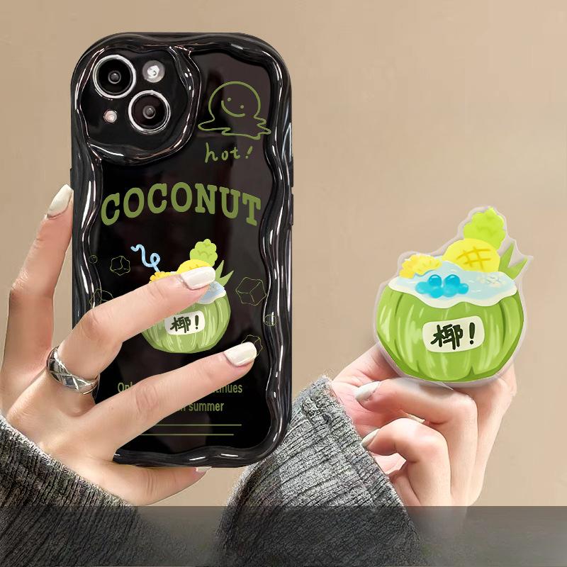 Three-dimensional Coconut Stand Suitable for Xiaomi 13 Mobile Phone Case 12/11 Couple Redmi K60/50 Silicone Note10pro