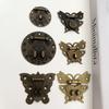 DIY Butterfly Latch and Screw, Antique Brass Zinc Alloy Small Wooden Jewelry Box Gift Box Cabinet Brass  Antique Latch