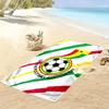 Ghana football Print Beach Towel, Large Soft Quick Dry Towel for Beach Camping Swimming