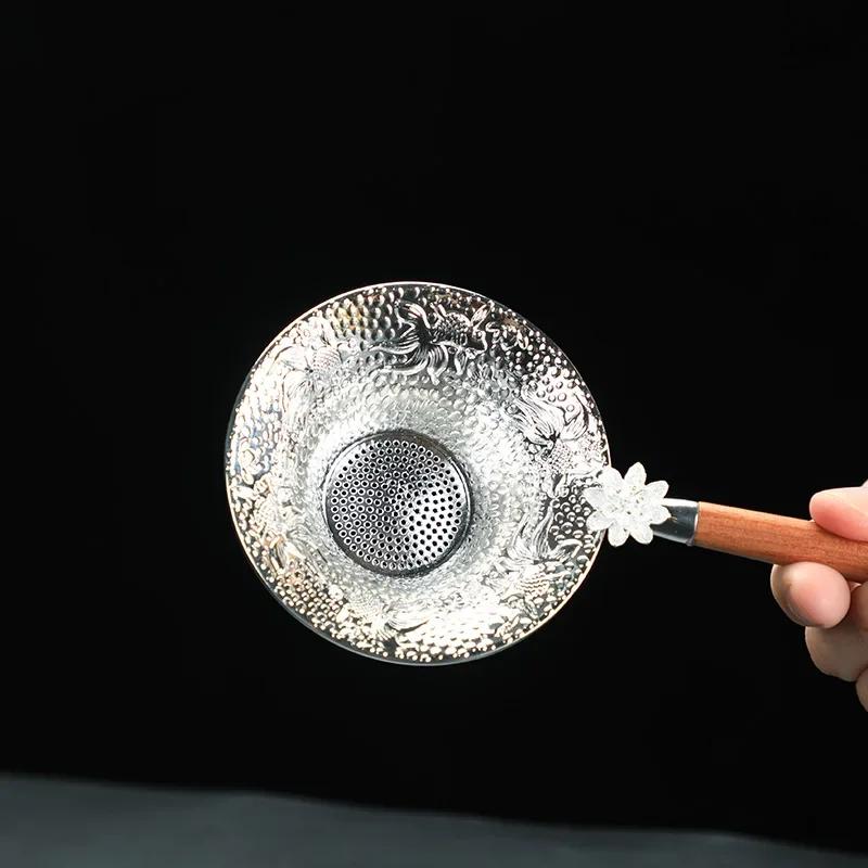

Exquisite Metal Tea Strainers Chinese Traditional Teaware Accessories Tea Filter Mesh Living Room Desktop Decoration Tea Filter See options chart
