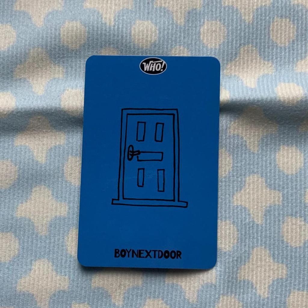 [USED] Bonekudo BOYNEXTDOOR Sanok Ihan WHO! Pre-recorded Trading Card