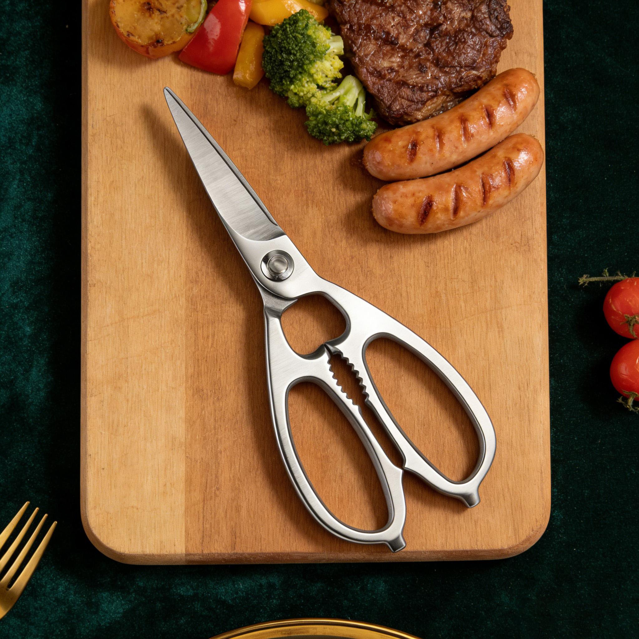 1/3PCS,Kitchen Scissors Barbecue Scissors Meat Fish Vegetable Steak Kitchen Scissors Home Scissors Food Scissors Cooking Tools