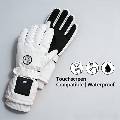 Heated Gloves Winter: Waterproof Touchscreen 3-Gear Warm