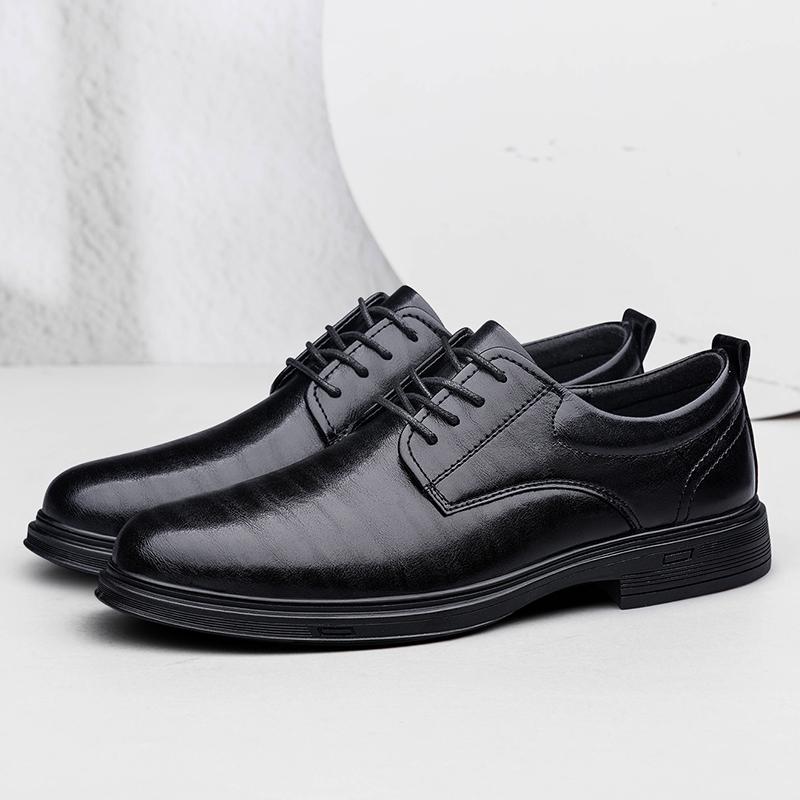 Classic Men Leather Oxford Shoes Fashion Brand Casual Shoe All-match Derby Shoes Outdoor Formal Dress Business Footwear Sneakers