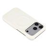 For iPhone 17 Pro Max Case Compatible with MagSafe Skin-Touch Leather + PC Back Cover