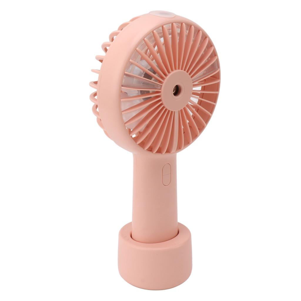 Handheld Misting Fan Quiet 2000mAh 3 Wind Speed 2 Spray Mode 7 Blades USB Fan for Desktop