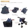 Nippon Atex Huguenot Pocketable 2WAY Cape Cold Protection Cape that can be used with baby carrier and stroller Compact Type Brown 0 months ~ 01-115