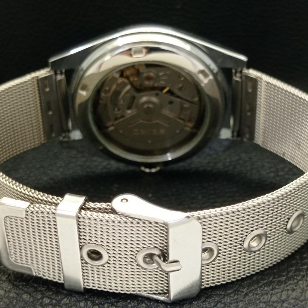 JAPAN SEIKO 5 AUTOMATIC MENS 6309A REFURBISHED RED COLOR DIAL WATCH a440302-4