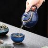 Ceramic Kung Fu Tea Set with One Pot and Four Cups
