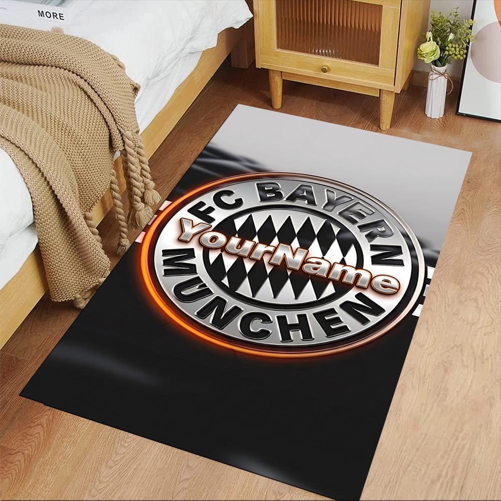 Bayern Munich Customize Text Floor Rug Office Rug Suitable for Playrooms Living Rooms Outdoor Study room Anti-slip Rug Office home decor