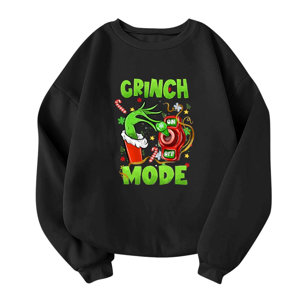 Children's Fashionable Lightweight Long-sleeved Round Neck Pullover With Pockets Printed Pullover