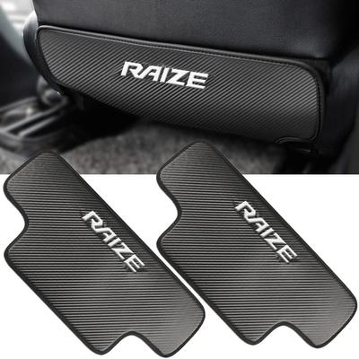 Kayafar Toyota Raize Kick RAIZE Sitzrücken-Kratzschutz und RAIZE Sitzrücken-Innenraumteile für individuellen Fahrer- und Beifahrersitz Einfache Carbonfaser-Optik Schutzbleche, Matten,