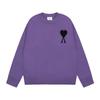 Womens Oversized Crewneck Knit Sweater With Heart Print Streetwear Long Sleeve Cotton Top 2025