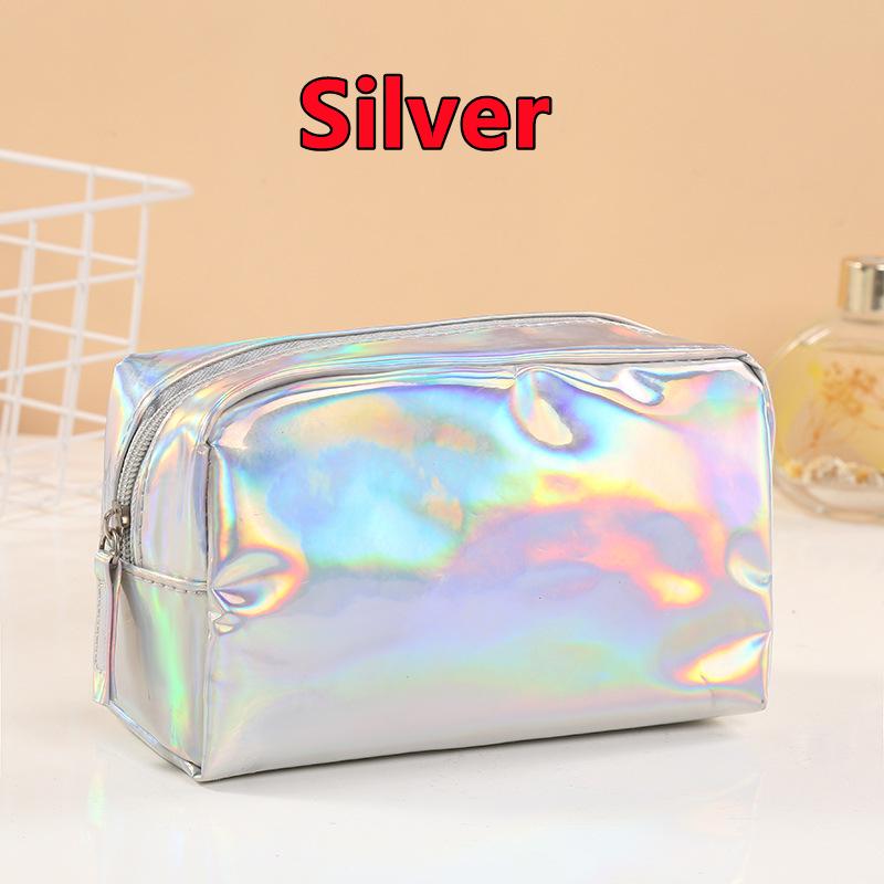 Laser Colorful Tide Pencil Case Fresh Artistic Men's and Women's Cosmetic Bag Storage Bag Stationery Storage Bag Cosmetic Bag