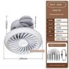 Ceiling Exhaust Fan for Bathroom, Gypsum Board Honeycomb Panel Snap-On Ventilation Fan, Special Ceiling-Mounted Exhaust Fan, Powerful