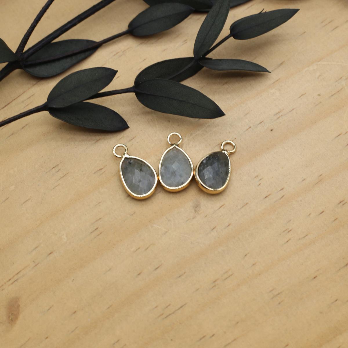 

3 шт. небольшой кулон из натурального камня агаты/розовый кварц граненый кулон для изготовления ювелирных изделий DIY ожерелье серьги браслет аксессуар 10x15mm