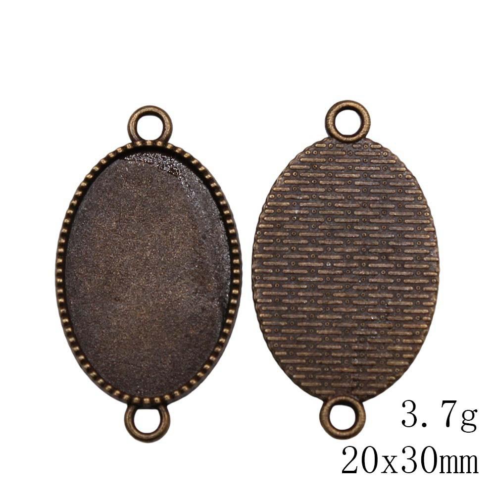 Christmas Decorations Accessories For Making Jewelry Oval Glass Cabochon Base Setting Tray Accessories Parts Ornaments For Home Accessory Parts