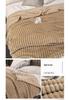 Thick Ribbed Faux Rabbit Fur Velvet Flannel Blanket - Autumn/Winter