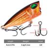 Micro Lure Wave Crawling Fake Bait3DPrint4cm3.2gFloating Water12Bionic Lure for Bass and Mandarin Fish
