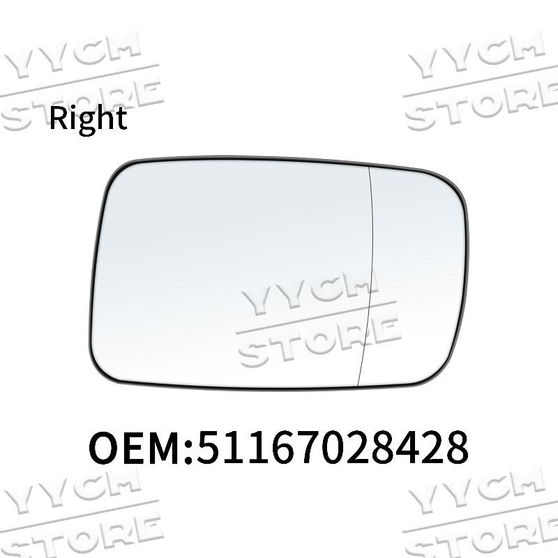 Auto Weitwinkel Rückspiegelglas Beheizbar Links Rechts 51167028427 51167028428 Für 7er Reihe E46 E65 E66 E67 2000-2008