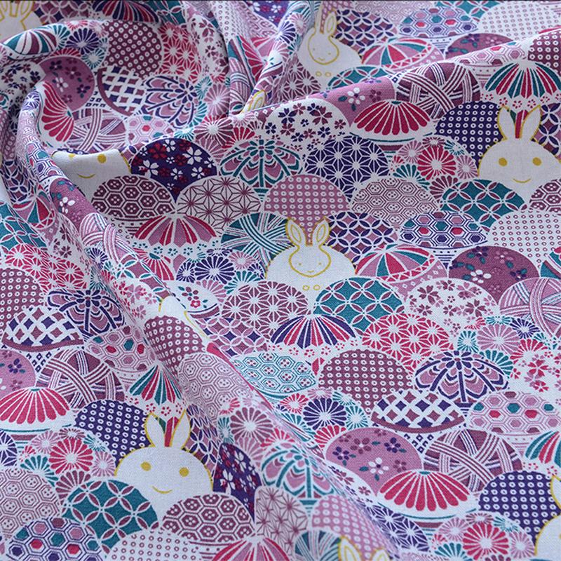 Breiter 140cm Baumwoll-Japanischer Stil Bronzefarbener Jacquard-Satin-Stoff für Cheongsam Kimono Nähen DIY Tasche Handgefertigter Patchwork-Stoff