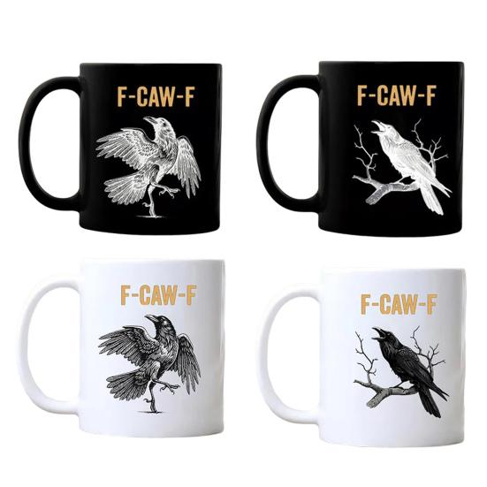 Funny Bird Ceramic Mug Large Capacity Handmade Coffee Cup Decorative Humorous Tea Mug for Home Office