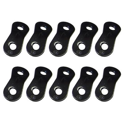 ELLISSE Aluminum Flexible Fittings, 10 Pieces, Compatible with Rope Diameters of 3.0-5.5mm ALM-10 (Black)