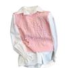 Pearl Knitted Vest Women's Sleeveless Sweater Vest Pullover Crew Neck Loose Versatile Top Platform Supply Chain