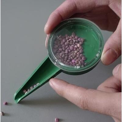 Adjustable Garden Seeder Tool with 5 Sizes – Handheld Plastic Seed Dispenser for Precise Planting, Ideal for Various Seed Types