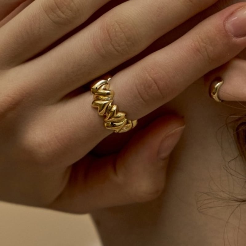 

BEFORE MOONRISE Eternal Heart Ring GOLD SR304G No. 15
